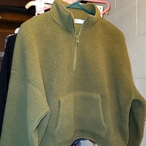 Just Fab Small Half Zip Sherpa NWOT